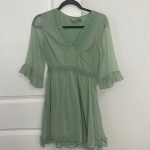 Green ASOS dress Us 4